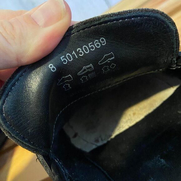 HUGO BOSS Men\'s Size 8 Leather Square Toe Black Loafers Hugo Boss Horsebit